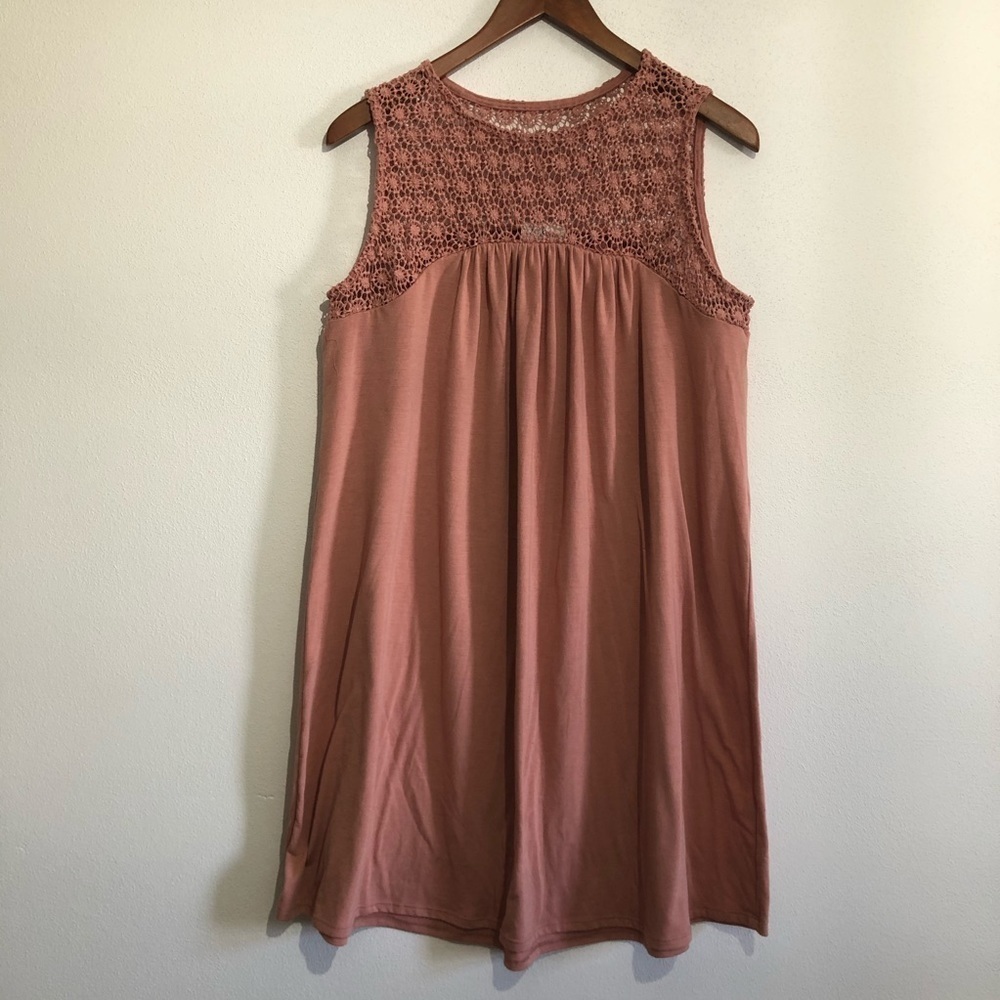 Thyme & Honey‎ Pink Sleeveless Dress Size Medium